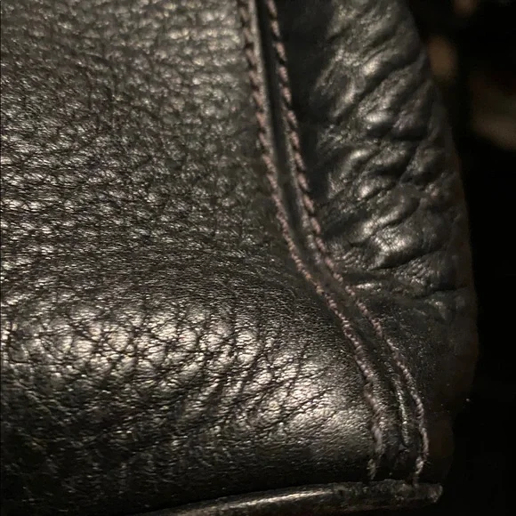 Vintage Coach Sonoma Drawstring Black Pebbled Leather Bucket Shoulder Bag - Picture 8 of 11